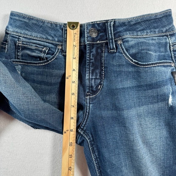 Sliver Jeans Womens 27 Blue Suki Straight Mid Rise Medium Wash Stretch - Picture 8 of 11